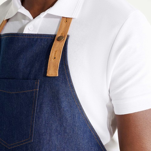 Tablier de cuisine en coton effet denim Musetta