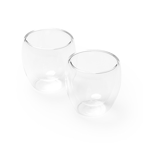 JUEGO DE 2 TAZAS DE VIDRIO CAVARZERE