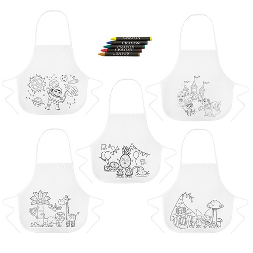 Tablier non tissé pour enfants avec design pour le Fossalta, Claps!, MoOodMaker, Lausanne