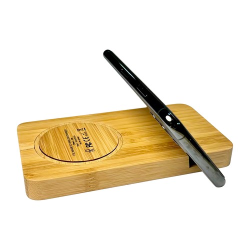Porte-chargeur magnétique en bambou Everline, Claps!, MoOodMaker, Lausanne