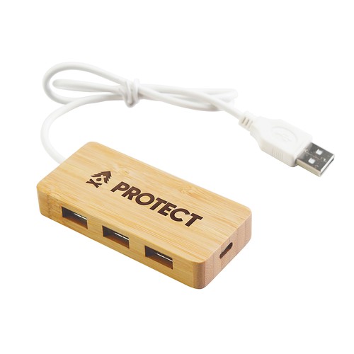 Hub USB en bambou Zonda