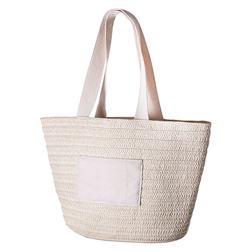 BOLSO DE PLAYA HECHO DE PAPEL, CON ASAS Y BOLSILLO LOBELIA