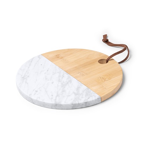 TABLA DE CORTAR CON CORREA EN CUERO SINTÉTICO. LAIS