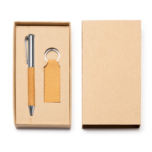 Ensemble composé d'un stylo et d'un porte-clés Bolìvar
