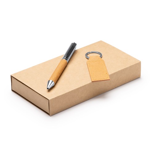 Ensemble composé d'un stylo et d'un porte-clés Bolìvar