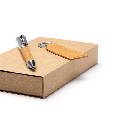 Ensemble composé d'un stylo et d'un porte-clés Bolìvar