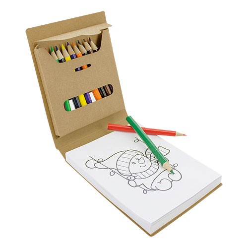 Ensemble de dessin composé d'un bloc-notes avec de Crocosmia, Claps!, SquareNuts - Mataro Advice srl