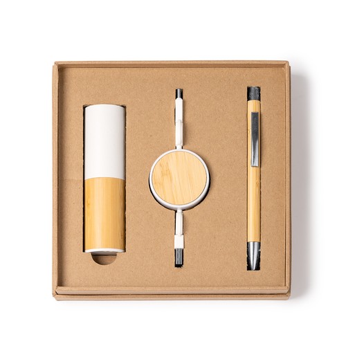 Ensemble cadeau comprenant une batterie externe, u Ancha
