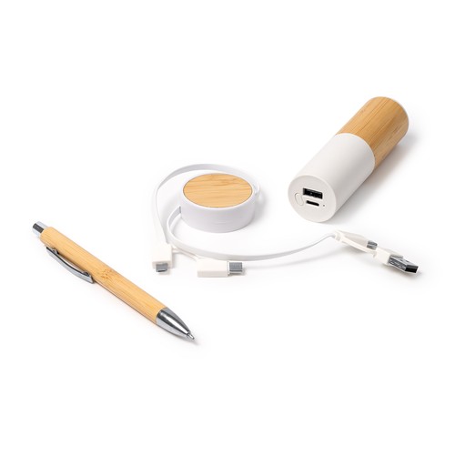Ensemble cadeau comprenant une batterie externe, u Ancha