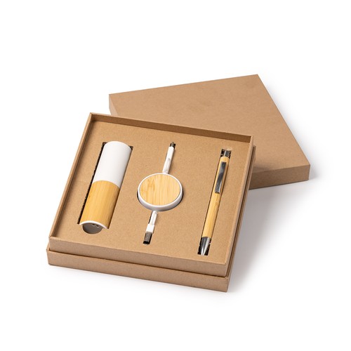 Ensemble cadeau comprenant une batterie externe, u Ancha