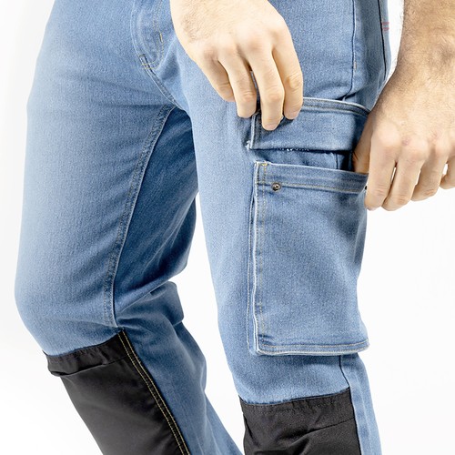 Jeans multibolsillos resistentes y elásticos LAPIS