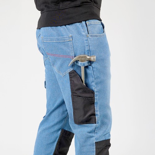 Jeans multibolsillos resistentes y elásticos LAPIS