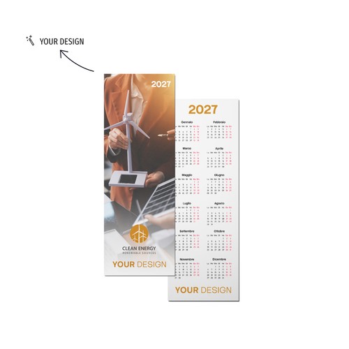 Calendrier marque-page personnalisable Calendario Segnalibro, Bespoke, MoOodMaker, Lausanne