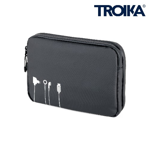 Organisateur de Câbles Tech Noir TROIKA BLACK TECH POUCH 2