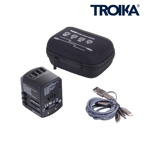 Adaptateur de Voyage Universel TROIKA WORLD TRAVEL ADAPTER