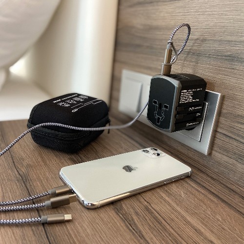 Adaptateur de Voyage Universel TROIKA WORLD TRAVEL ADAPTER thumbnail 9