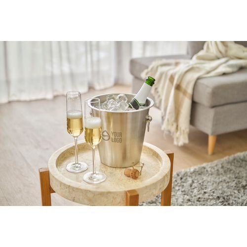 Seau à champagne en acier Hester - 4