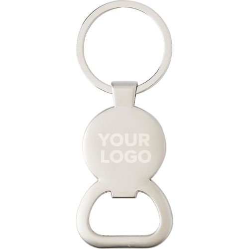 Porte-clés en métal avec décapsuleur Soren - 2