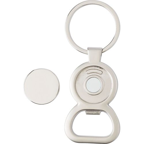 Porte-clés en métal avec décapsuleur Soren - 4