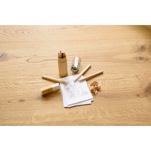 Tube cartonné de 6 crayons Libbie - 4