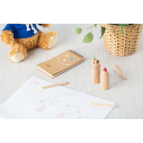 Tube en bois de 6 crayons Francis - 4