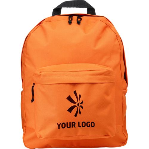 black Mochila de poliéster Livia