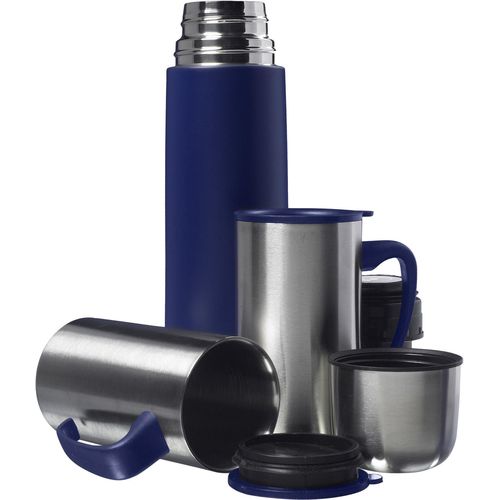 Set de termo y 2 tazas de acero inox Luca