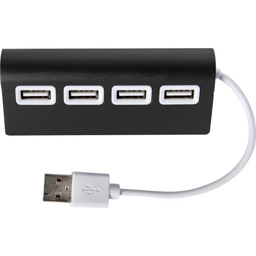Hub en aluminium de 4 ports USB Leo - 2