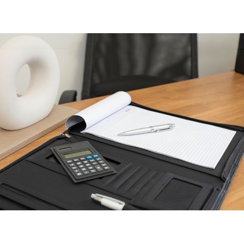 Conférencier A4 zippé en microfibre Rianna - 4