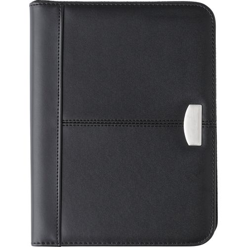 Conférencier A5 zippé en cuir reconstitué Rosa - 1