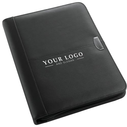 Conférencier A4 zippé en cuir reconstitué Josie - 4