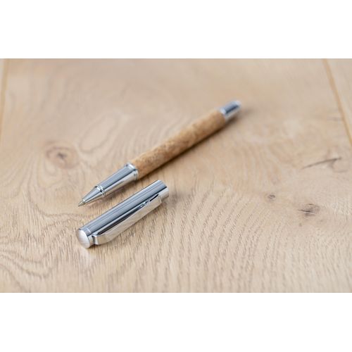 Parure de stylo bille et roller en liège Elmer - 7