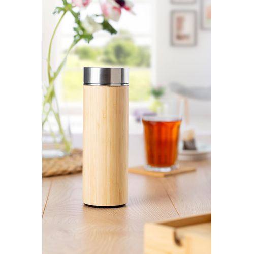 Bouteille isotherme de 420 ml en bambou Yara - 4