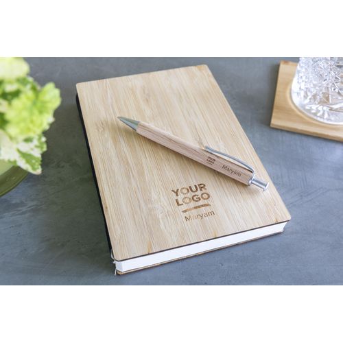 Carnet A5 avec couverture en bambou Jo - 8