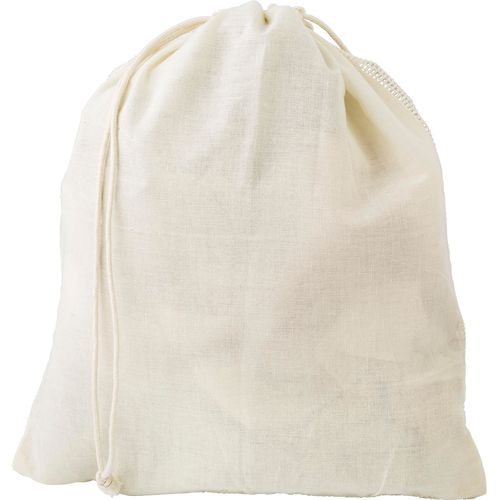 Bolsa 100% algodón orgánico con rejilla en un lateral. Freddy