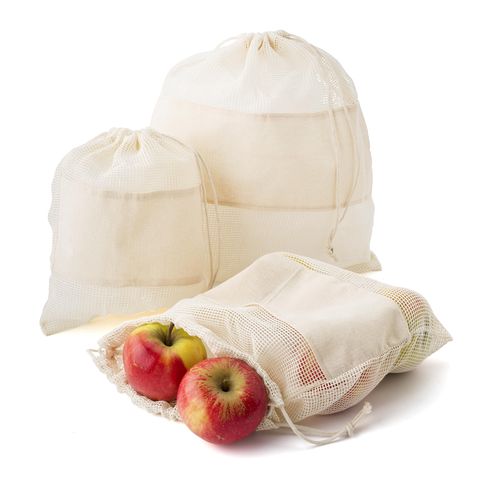 Set de 3 bolsas de malla de algodón orgánico Adele