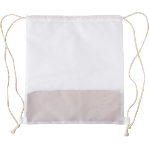 white Mochila de rPET y corcho Elodie
