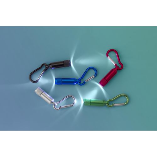 Porte-clés en aluminium avec mousqueton Tracy - 4