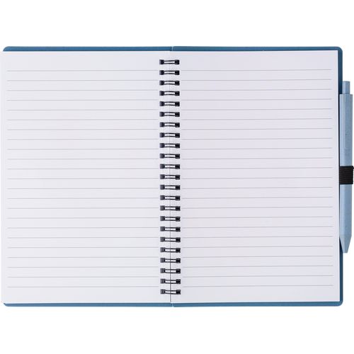 Carnet à spirale en fibre de paille avec couverture en PP Massimo
