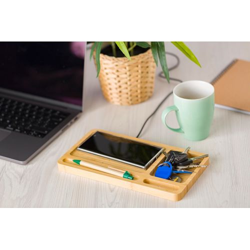 Organiseur de bureau avec chargeur à induction Faye - 6