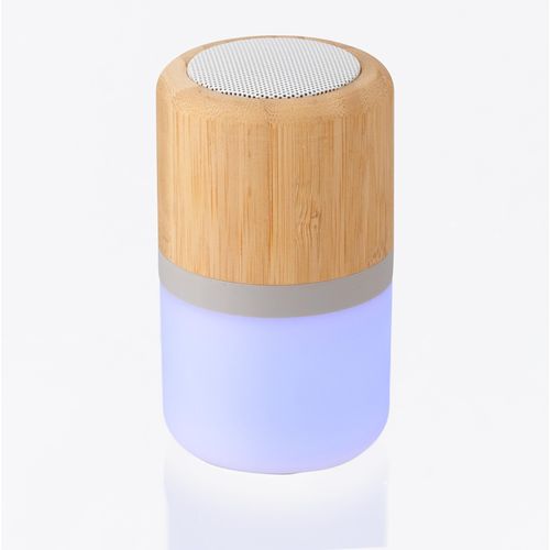 Enceinte sans fil  lumineuse en ABS et bambou Salvador thumbnail 5
