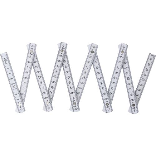 Mètre-pliant en plastique d'1 m Leon - 4