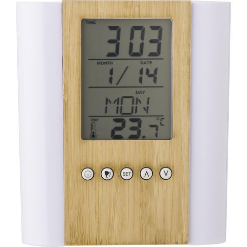 Pot à crayons en plastique et bambou Hassan - 4