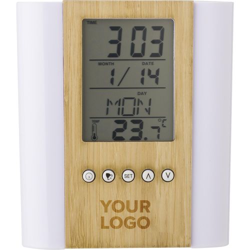 Pot à crayons en plastique et bambou Hassan - 5