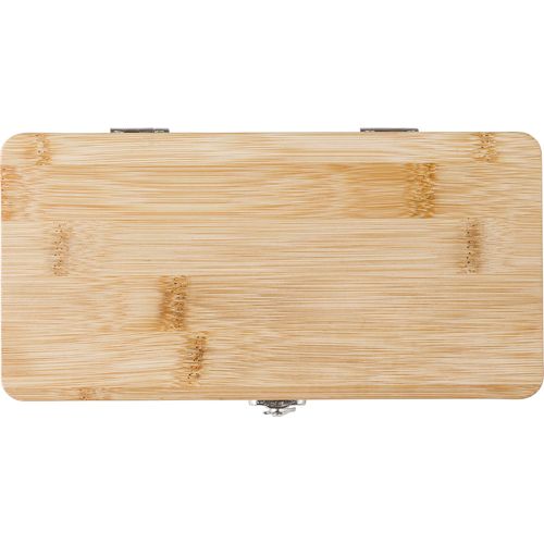 Boîte à outils de 27 pièces en bambou Elmar - 1