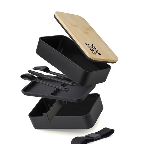 Lunch box double compartiment en PP Maxton - 4