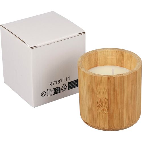 Bougie dans un contenant en bambou Eli - 4