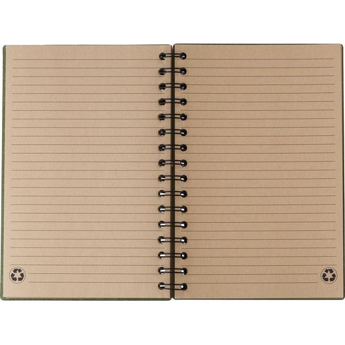 Carnet à spirale en matériau recyclé Caleb - 5