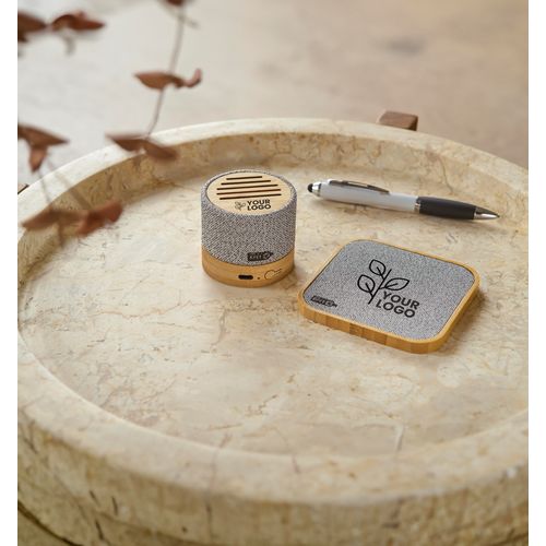 Enceinte sans fil en bambou Cory - 5