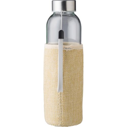 Gourde de 500 ml en verre avec housse en jute Kaydence - 3